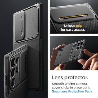 Foto 4 | Foto 4 | Funda Spigen Optik Armor Negro para Galaxy S24 Ultra - Venta Internacional