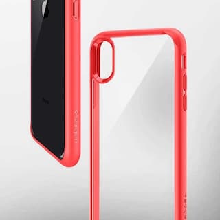 Foto 2 | Foto 2 | Funda Spigen Para iPhone X Y Xs Ultra Hybrid Transparente Rojo