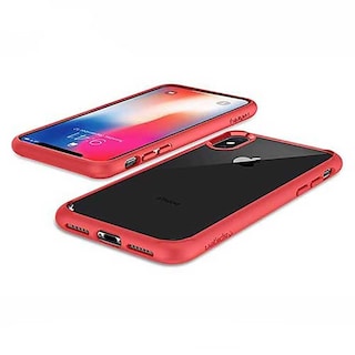 Foto 4 | Foto 4 | Funda Spigen Para iPhone X Y Xs Ultra Hybrid Transparente Rojo