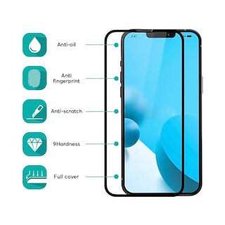 Foto 5 | Foto 5 | Funda más Lámina Completa de Cristal de Mica para iPhone 13 Transparente - Venta Internacional