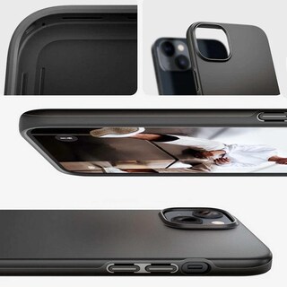 Foto 6 | Foto 6 | Funda Spigen Thin Fit Negra para iPhone 14 Plus