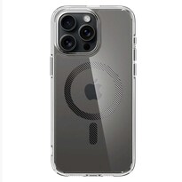 Funda Spigen Ultra Hybrid Mag para IPhone 15 Pro Max Transp Carbón