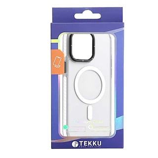 Foto 5 | Foto 5 | Funda Tekku Matte Color Para Iphone 15 Plus Trans Blanco Compatible Con Magsafe