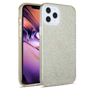 Foto 2 | Foto 2 | Funda Tekku Tpu Doble Capa Brillos Para Iphone 15 Oro Glitter