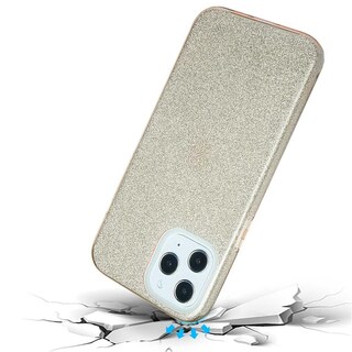 Foto 3 | Foto 3 | Funda Tekku Tpu Doble Capa Brillos Para Iphone 15 Oro Glitter