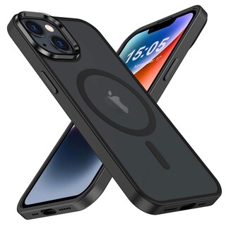 Foto 1 | Foto 1 | Funda Tekku Matte Style Para Iphone 15 Plus Trans Negra Compatible Con Magsafe