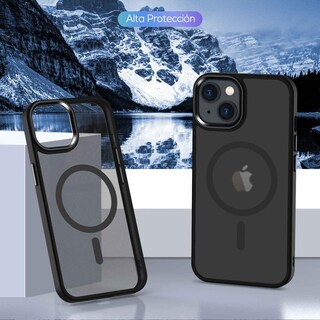 Foto 2 | Foto 2 | Funda Tekku Matte Style Para Iphone 15 Plus Trans Negra Compatible Con Magsafe