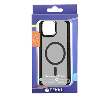 Foto 7 | Foto 7 | Funda Tekku Matte Style Para Iphone 15 Plus Trans Negra Compatible Con Magsafe
