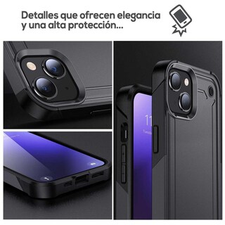 Foto 4 | Foto 4 | Funda Tekku Tough Cover Para Iphone 15 Plus Negra