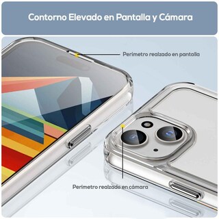Foto 6 | Foto 6 | Funda Tekku Tpu Rugged Para Iphone 15 Transparente