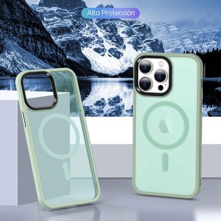 Foto 4 | Foto 4 | Funda Tekku Matte Style Para Iphone 15 Pro Trans Verde Compatible Con Magsafe