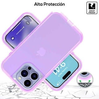 Foto 3 | Foto 3 | Funda Tekku Protect 360 Para Iphone 15 Pro Violeta Translucida