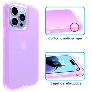 Foto 4 | Foto 4 | Funda Tekku Protect 360 Para Iphone 15 Pro Violeta Translucida