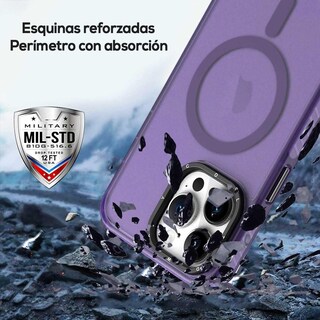 Foto 3 | Foto 3 | Funda Tekku Matte Color Para Iphone 15 Trans Violeta Compatible Con Magsafe