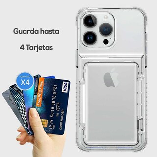 Foto 4 | Foto 4 | Funda Tekku Tpu Tarjetero Para Iphone 15 Pro Transparente