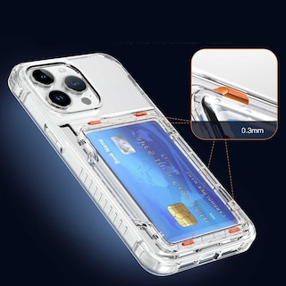 Foto 5 | Foto 5 | Funda Tekku Tpu Tarjetero Para Iphone 15 Pro Transparente