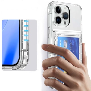 Foto 7 | Foto 7 | Funda Tekku Tpu Tarjetero Para Iphone 15 Pro Transparente