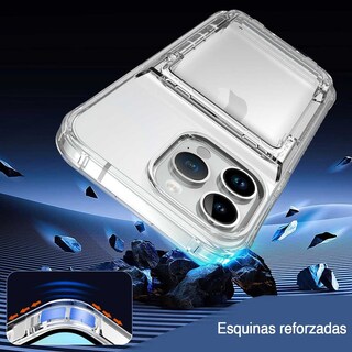 Foto 8 | Foto 8 | Funda Tekku Tpu Tarjetero Para Iphone 15 Pro Transparente