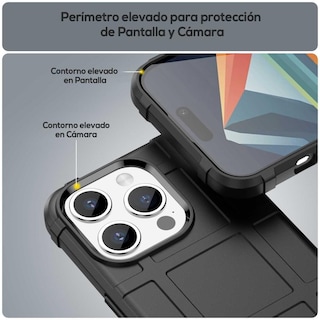 Foto 5 | Foto 5 | Funda Tekku Rugged Shield Para Iphone 15 Pro Negra