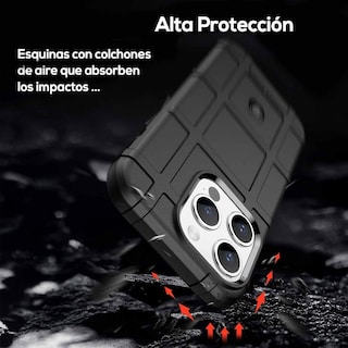 Foto 4 | Foto 4 | Funda Tekku Rugged Shield Para Iphone 15 Pro Max Negra