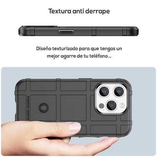 Foto 6 | Foto 6 | Funda Tekku Rugged Shield Para Iphone 15 Pro Max Negra