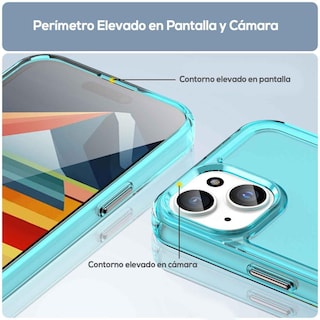 Foto 5 | Foto 5 | Funda Tekku Tpu Rugged Para Iphone 15 Azul Translucido