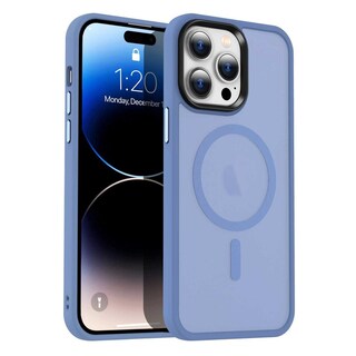 Foto 1 | Foto 1 | Funda Tekku Matte Style Para Iphone 15 Pro Max Trans Azul Compatible Con Magsafe
