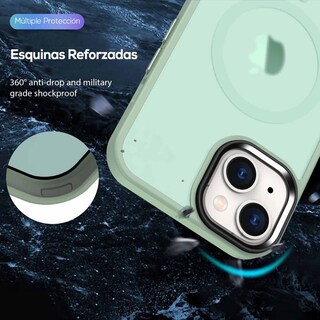 Foto 4 | Foto 4 | Funda Tekku Matte Style Para Iphone 15 Plus Trans Verde Compatible Con Magsafe