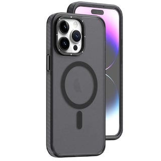 Foto 2 | Foto 2 | Funda Tekku Matte Color Para Iphone 15 Pro Trans Negra Compatible Con Magsafe