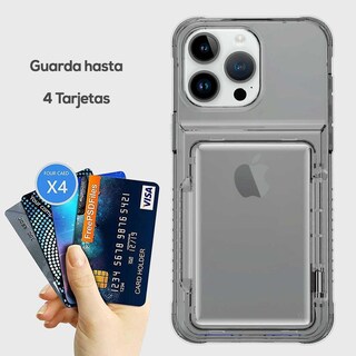 Foto 3 | Foto 3 | Funda Tekku Tpu Tarjetero Para Iphone 15 Pro Humo
