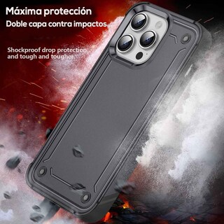 Foto 5 | Foto 5 | Funda Tekku Tough Cover Para Iphone 15 Pro Max Negra