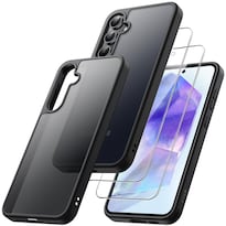 Funda Jetech 3 en 1 Mate con 2 Cristales para Samsung Galaxy A55 5g - Venta Internacional