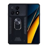 Funda Uso Rudo con Anillo para Xiaomi Poco X6 Pro Negro