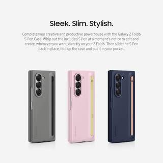 Foto 3 | Foto 3 | Funda Para Teléfono Samsung Galaxy Z Fold 6 S Pen Con Soporte Rosa - Venta Internacional.
