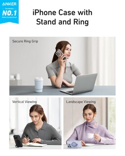 Foto 2 | Foto 2 | Soporte De Anillo Magnético Para Iphone 14 Pro Max Case Anker Pink - Venta Internacional.