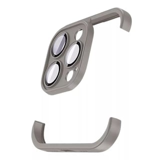 Foto 2 | Foto 2 | Protector Lente Camara Bumper Silicona Para Iphone 15 Plus / Titanio Natural