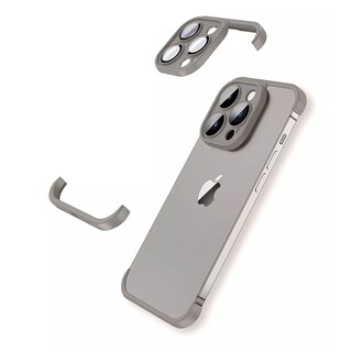 Foto 3 | Foto 3 | Protector Lente Camara Bumper Silicona Para Iphone 15 Plus / Titanio Natural