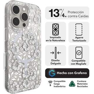 Foto 2 | Foto 2 | Funda Zagg Milan Snap Floral Para Iphone 16 Pro