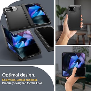 Foto 6 | Foto 6 | Funda Spigen Slim Armor Pro Para Pixel 9 Pro Fold Negra - Venta Internacional.