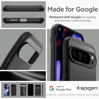 Foto 7 | Foto 7 | Funda Spigen Rugged Armor Para Pixel 9 Pro Xl (2024), Color Negro - Venta Internacional.