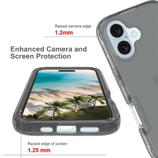 Foto 3 | Foto 3 | Funda Protectora Negra a Prueba de Golpes para iPhone 16 - Venta Internacional