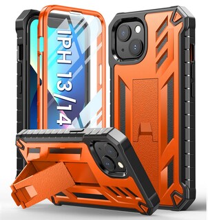 Foto 1 | Foto 1 | Funda De Teléfono Soios Para Iphone 13/14 De 6.1 Pulgadas Con Soporte Naranja - Venta Internacional.