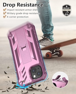 Foto 4 | Foto 4 | Funda De Teléfono Soios Para Iphone 13/14 De 6.1 Pulgadas Con Soporte Rosa - Venta Internacional.