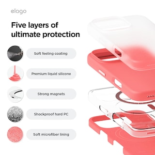 Foto 6 | Foto 6 | Funda Elago De Silicona Magnética Para Iphone 16 Pro De 6,3 Pulgadas, Color Rosa - Venta Internacional.