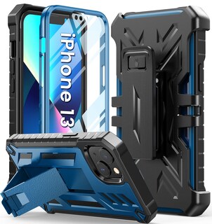 Foto 7 | Foto 7 | Funda De Teléfono Soios Para Iphone 13-14 Con Soporte Integrado, Color Azul - Venta Internacional.