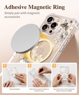 Foto 6 | Foto 6 | Funda De Teléfono Gviewin Para Iphone 16 Pro Max Con Protector De Pantalla - Venta Internacional.