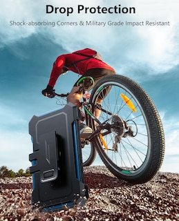 Foto 6 | Foto 6 | Funda De Teléfono Fntcase Para Iphone 16, Color Azul De Grado Militar De 6.1 Pulgadas - Venta Internacional.