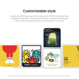 Foto 5 | Foto 5 | Funda Para Teléfono Samsung Galaxy Z Flip 6 Flipsuit Con Luces Led De Color Gris - Venta Internacional.