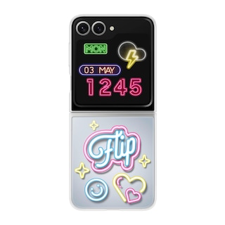 Foto 7 | Foto 7 | Funda Para Teléfono Samsung Galaxy Z Flip 6 Flipsuit Con Luces Led De Color Gris - Venta Internacional.