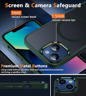 Foto 4 | Foto 4 | Funda De Teléfono Fntcase Para Iphone 13/14 Magnética Translúcida Mate - Venta Internacional.